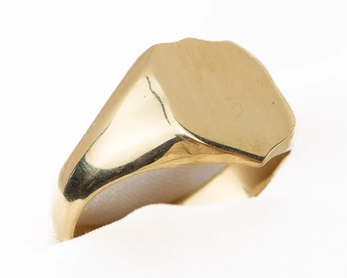Isadoras A Rings Art Deco Plain Signet Ring Isadoras A Rings Art Deco Plain Signet Ring