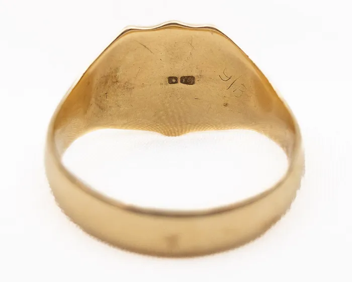 Isadoras A Rings Art Deco Plain Signet Ring Isadoras A Rings Art Deco Plain Signet Ring