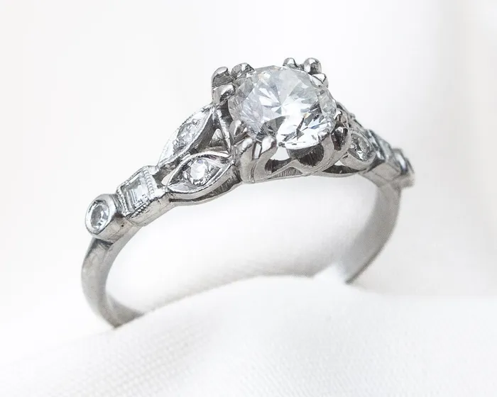 Isadoras C Rings Art Deco 60Carat Diamond Engagement Ring