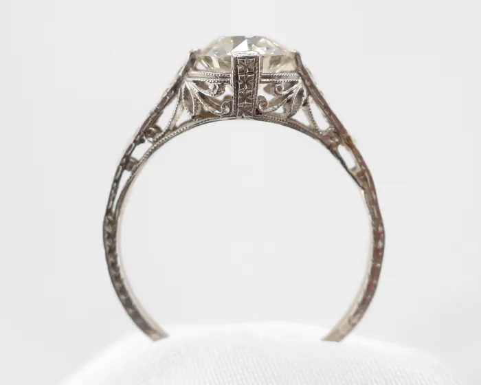Isadoras C Rings Art Deco Old EuropeanCut Diamond Ring