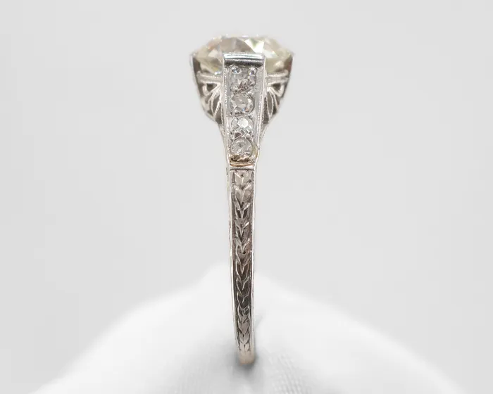 Isadoras C Rings Art Deco Old EuropeanCut Diamond Ring