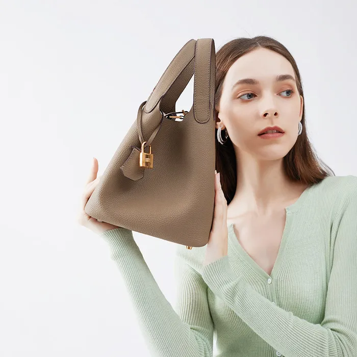 Isra Genuine Leather Bags Earrings