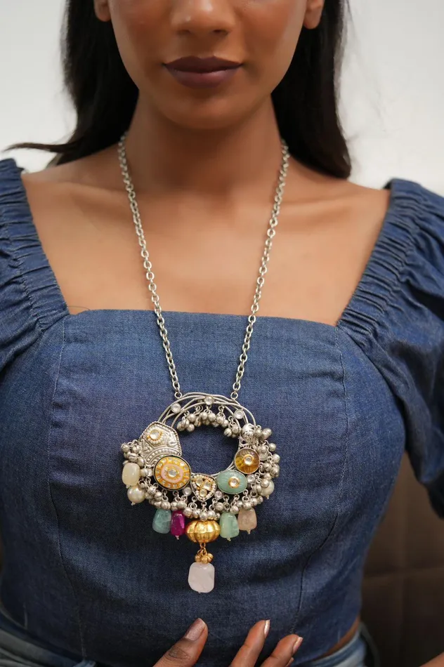 Jiyana Banjaran Long Necklace Banjaran Collection Attrangi Necklaces Jiyana Banjaran Long Necklace Banjaran Collection Attrangi Necklaces