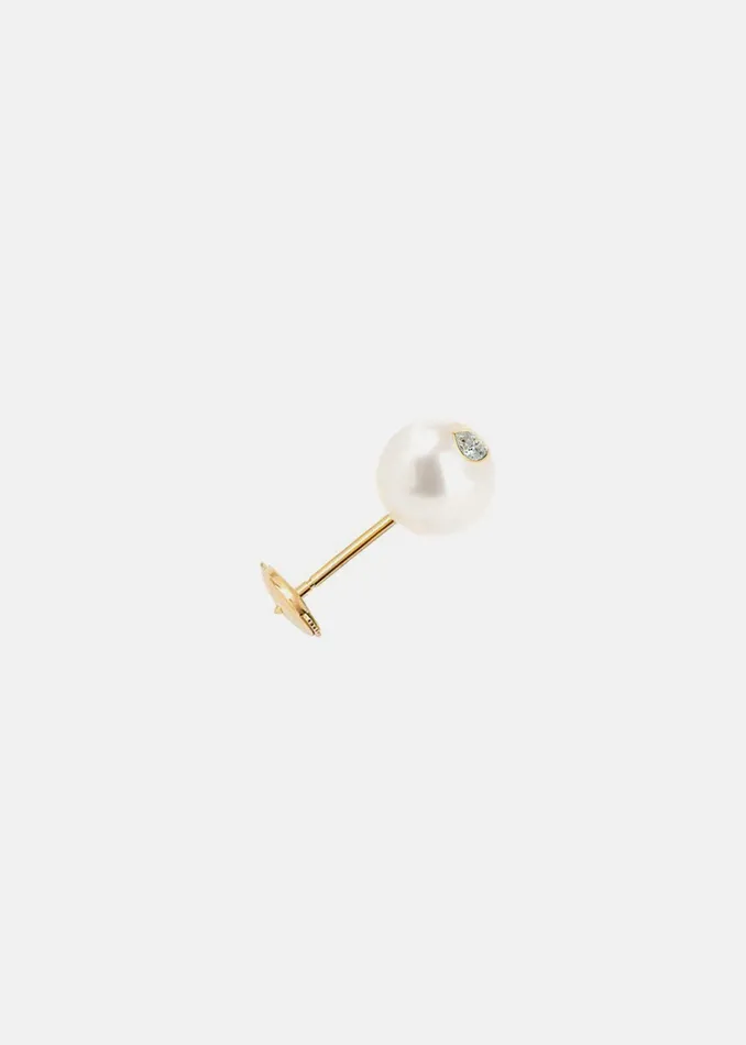 KATKIMfinejewelry Earrings Oasis Diamond Pearl Earring