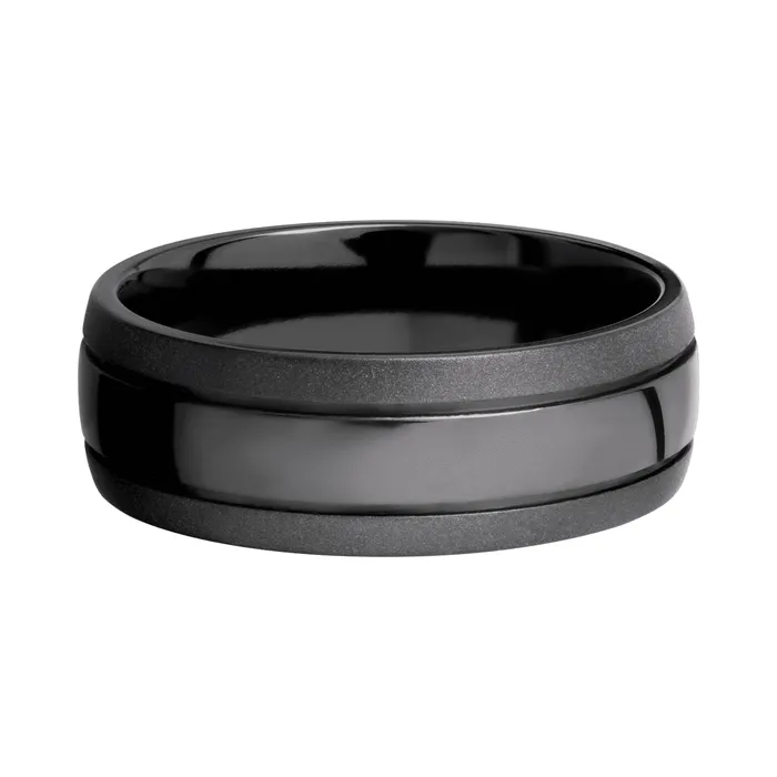 Lashbrook Rings Domed Zirconium Band