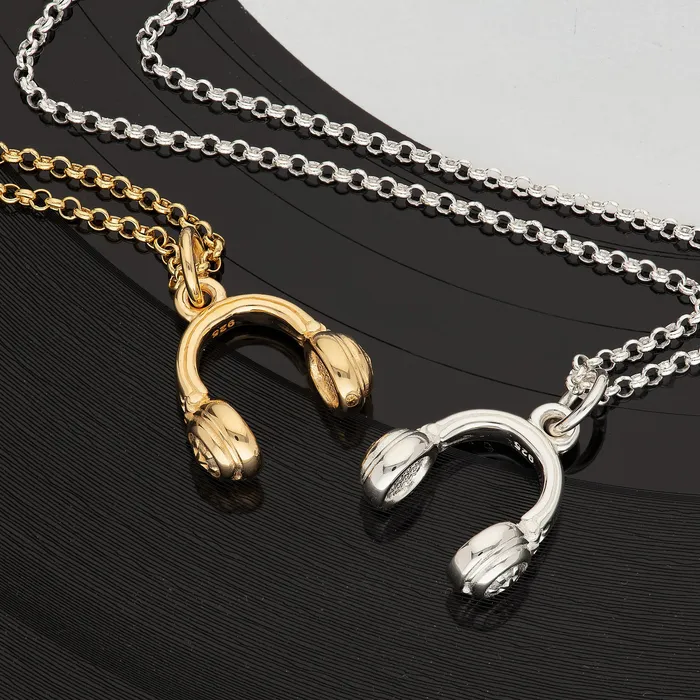 Lily Charmed Headphones Necklace Necklaces