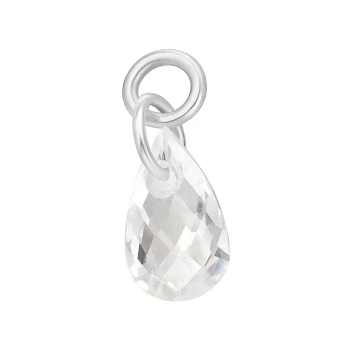 Linger Charm in Gold with White CZ Ember Body Jewelry Earrings