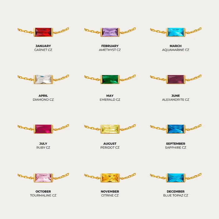 Luxe6378 Birthstone Bracelet Luxe Collection Bracelets