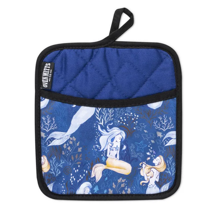 Magical Mermaid Oven Mitts And Potholder Set Oven Mitts Co Rings