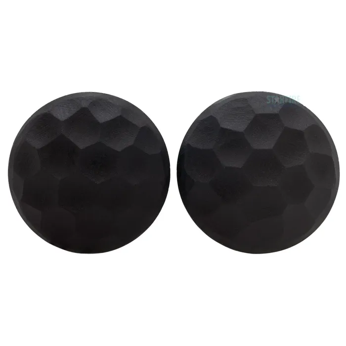 Martele Simple Glass Plugs Black Gorilla Glass Rings