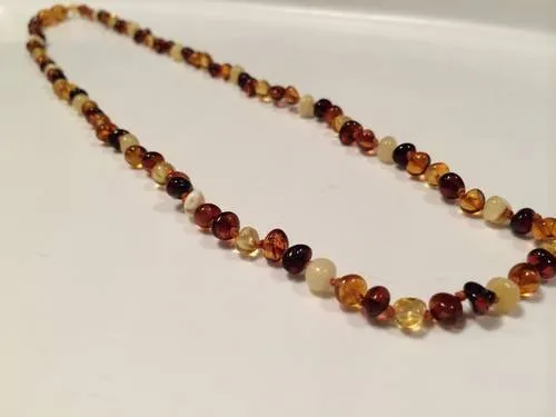 MB Bracelets Polished Multi 21 Inch SET with 7 8 bracelet Baltic Amber Necklace