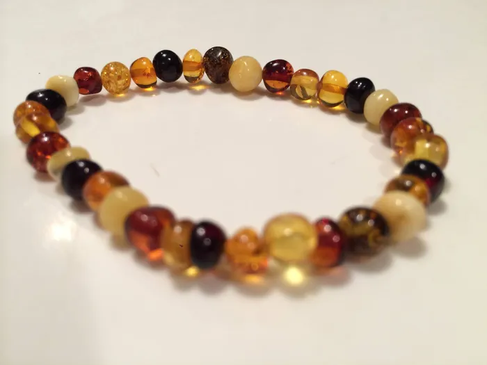 MB Bracelets Polished Multi 21 Inch SET with 7 8 bracelet Baltic Amber Necklace