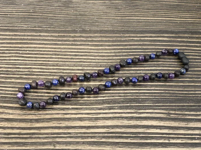 MB Raw Cherry Baltic Amber Necklace 16 17 19 22 Lapis Amethyst Necklaces