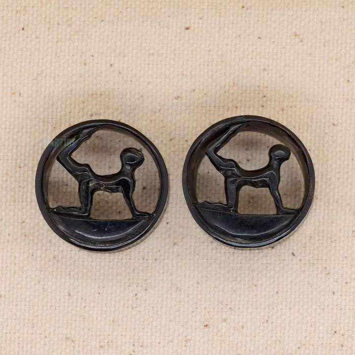 Misc Earrings DoubleFlared Yoga Eyelets 1