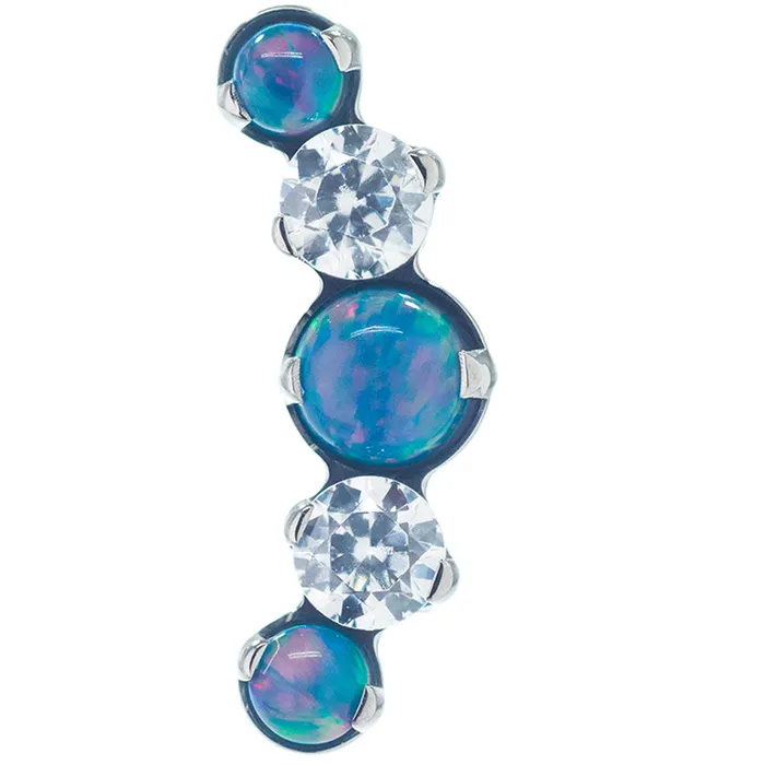 Mixed Gem Prium Cluster 2 on Flatback custom color combos Industrial Strength IS Necklaces