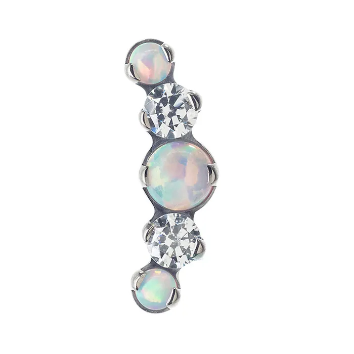 Mixed Gem Prium Cluster 2 on Flatback custom color combos Industrial Strength IS Necklaces