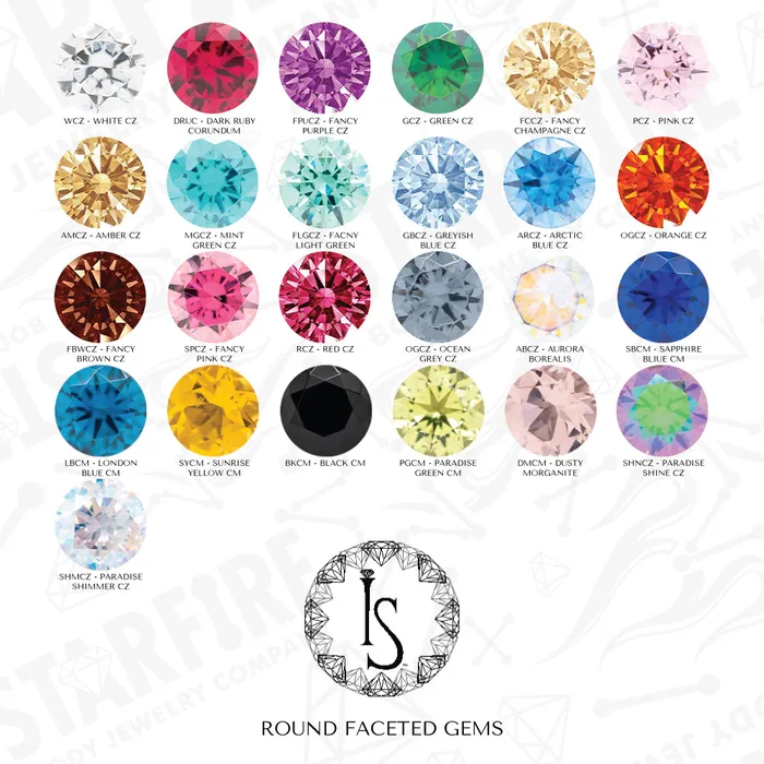 Mixed Gem Prium Cluster 2 on Flatback custom color combos Industrial Strength IS Necklaces