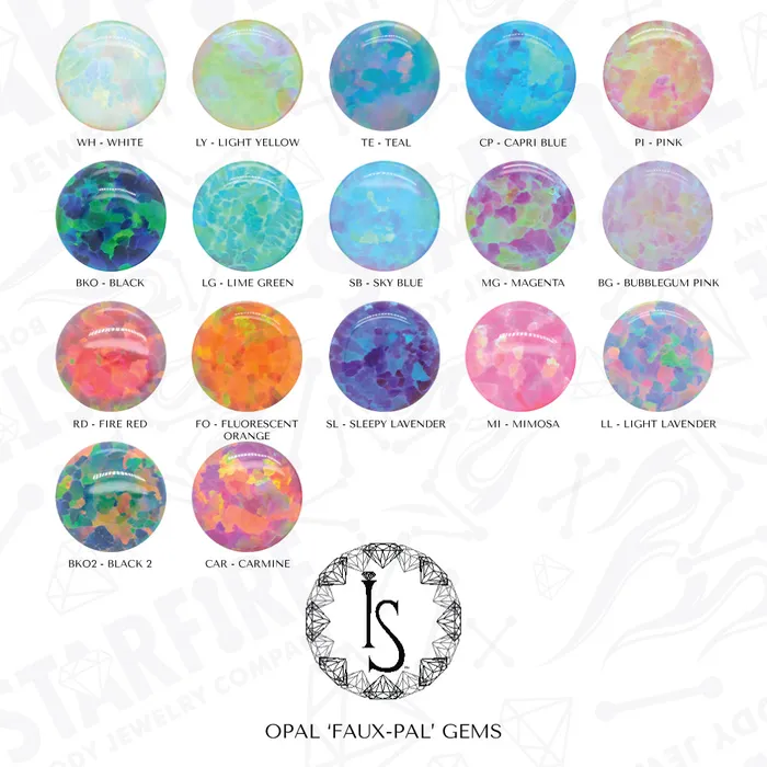 Mixed Gem Prium Cluster 2 on Flatback custom color combos Industrial Strength IS Necklaces