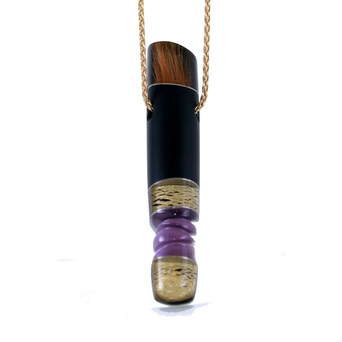 Mother of Pearl Amethyst Black Jade Pendant Donald Haack Diamonds Necklaces