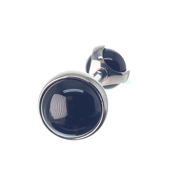 Natural Stone Cabochon Ball in Prongs Tongue Barbell Industrial Strength IS Earrings