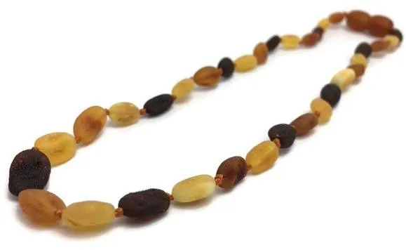 Necklaces 11 inch Baltic Amber Necklace Raw Multi Bean Amber newborn Baby Infant Toddler MB