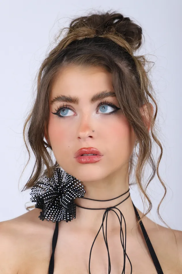 Necklaces Black Rose Rhinestone Mesh Necklace THE LUMI SHOP Necklaces Black Rose Rhinestone Mesh Necklace THE LUMI SHOP