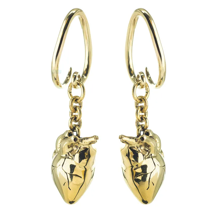 Necklaces Diablo Organics Anatomicas Anatomical Heart Hangers