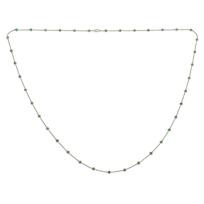 Necklaces Emerald By The Yard Necklace Alexis Jae