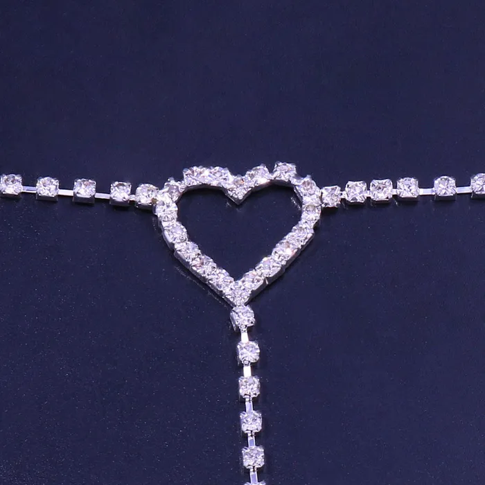 Necklaces Heart Rhinestone Leg Wrap Leg Chains THE LUMI SHOP