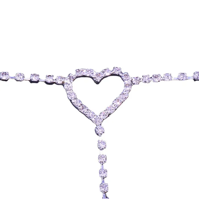 Necklaces Heart Rhinestone Leg Wrap Leg Chains THE LUMI SHOP