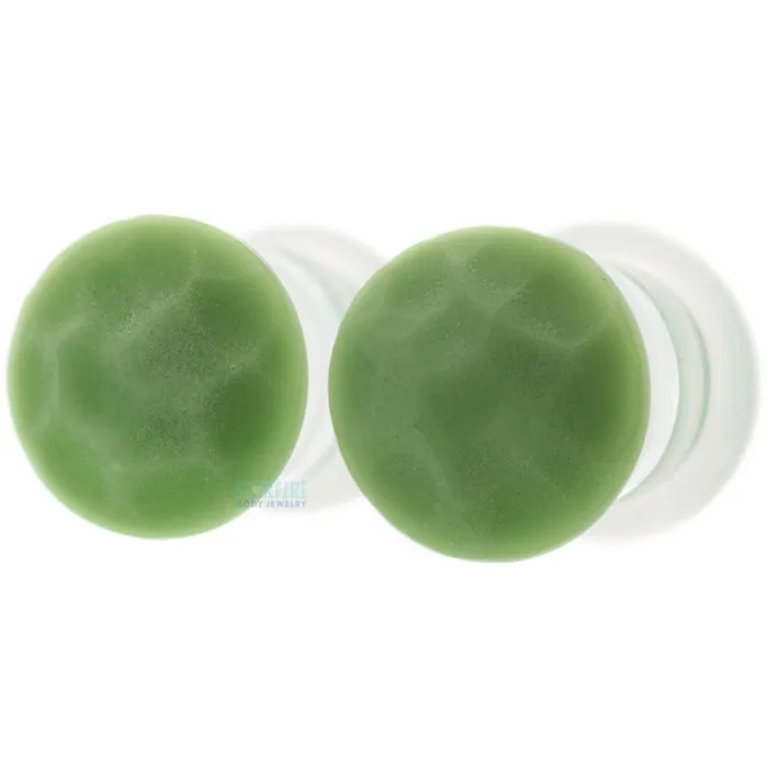 Necklaces Martele Glass Color Front Plugs Olive Gorilla Glass