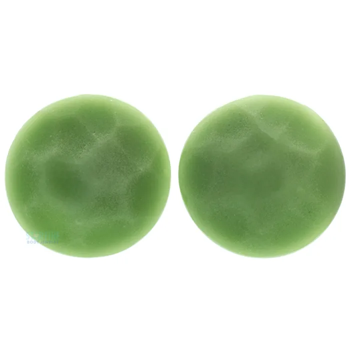 Necklaces Martele Glass Color Front Plugs Olive Gorilla Glass