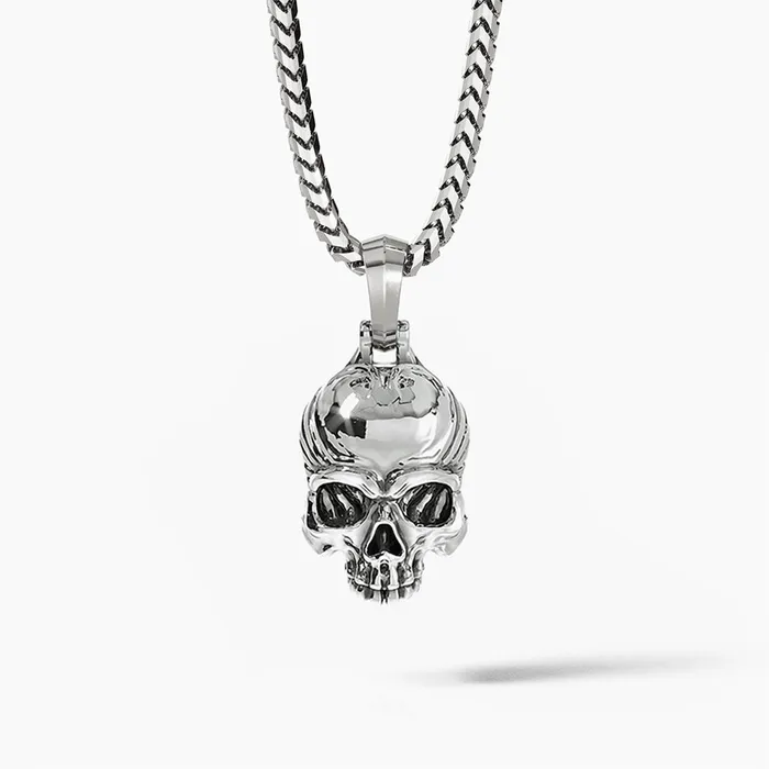 Necklaces Proclamation Jewelry Vita Silver Skull Pendant