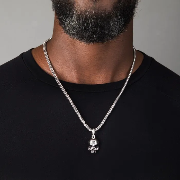 Necklaces Proclamation Jewelry Vita Silver Skull Pendant