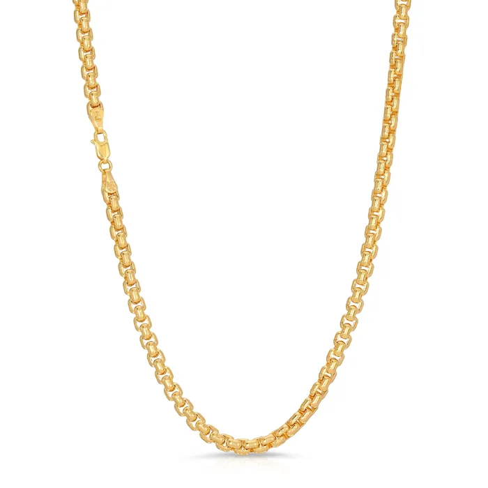 Necklaces Saints Gold 40MM Rounded Box Chain