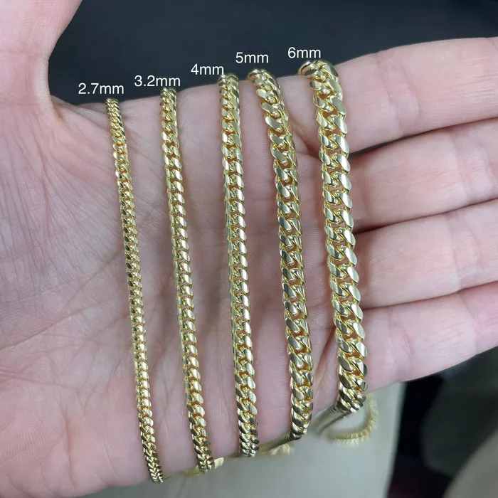 Necklaces Saints Gold Co 40MM Miami Cuban Chain