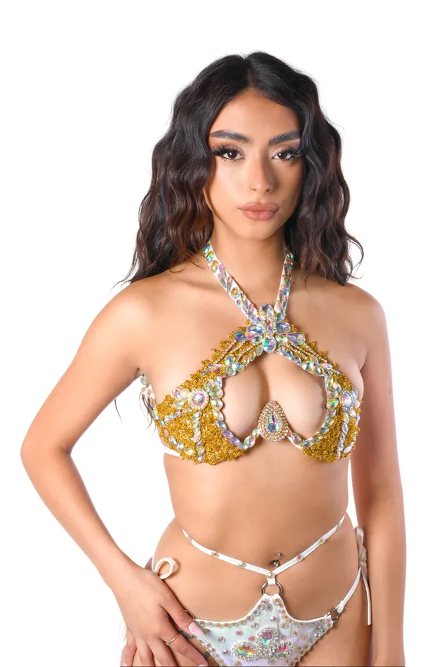 Necklaces THE LUMI SHOP Gold Mermaid Carnival Bra Top