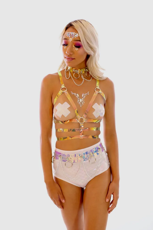 Necklaces THE LUMi SHOP Iridescent Dream Body Harness Top