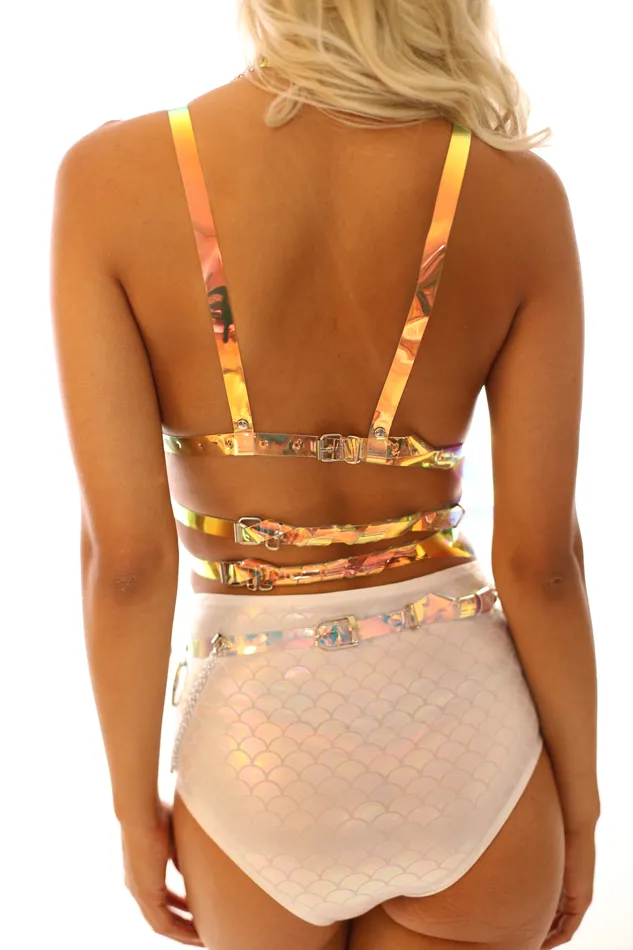 Necklaces THE LUMi SHOP Iridescent Dream Body Harness Top