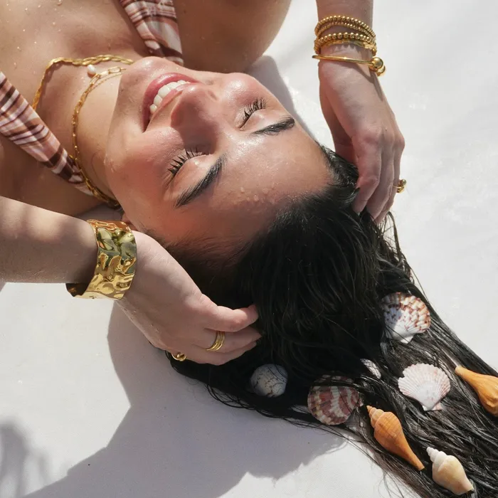 Necklaces Vesna Braided Herringbone Chain Necklace Ellie Vail