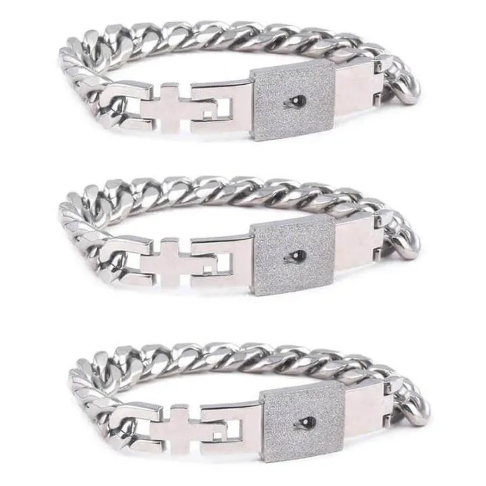 Necklaces worldnetgifts Lock Each Others Bracelets for 3 BFF