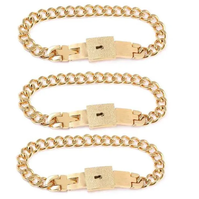 Necklaces worldnetgifts Lock Each Others Bracelets for 3 BFF