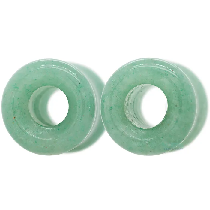 Oracle Body Jewelry Rings Stone Double Flare Eyelets Aventurine