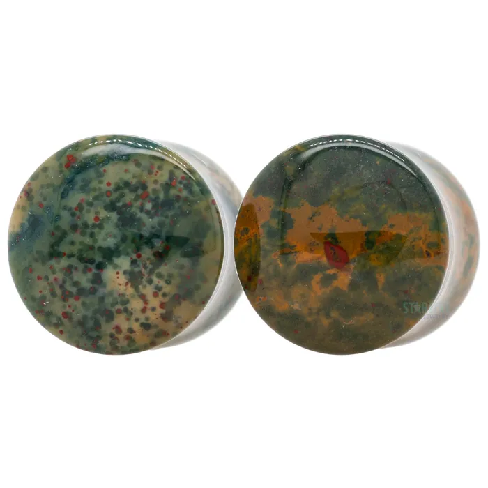 Oracle Body Jewelry Rings Stone Plugs Bloodstone