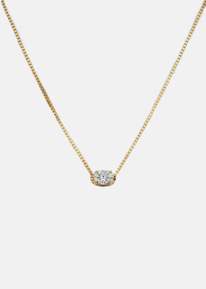 Oval Diamond Trace Necklace KATKIMfinejewelry Necklaces
