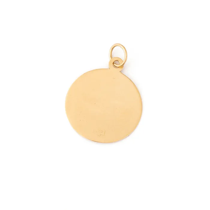 Petite Virgo 14K Gold Zodiac Charm Vintage Earrings