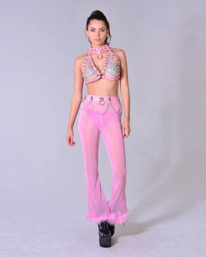 Pink Fuzzy Pants THE LUMi SHOP Earrings