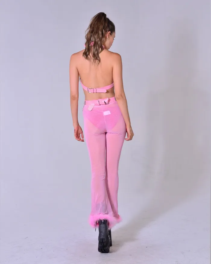 Pink Fuzzy Pants THE LUMi SHOP Earrings