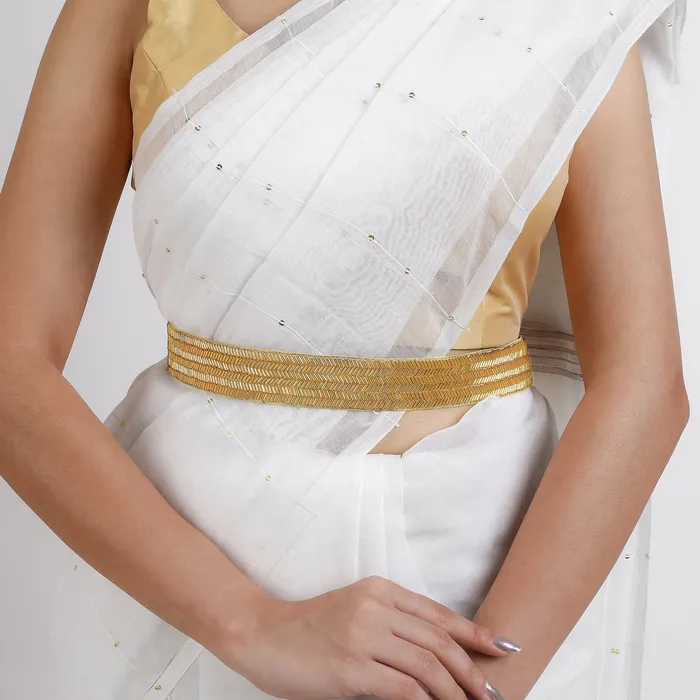 PreStyled Sets Teejh Teejh Bipasha Bead Gold Belt