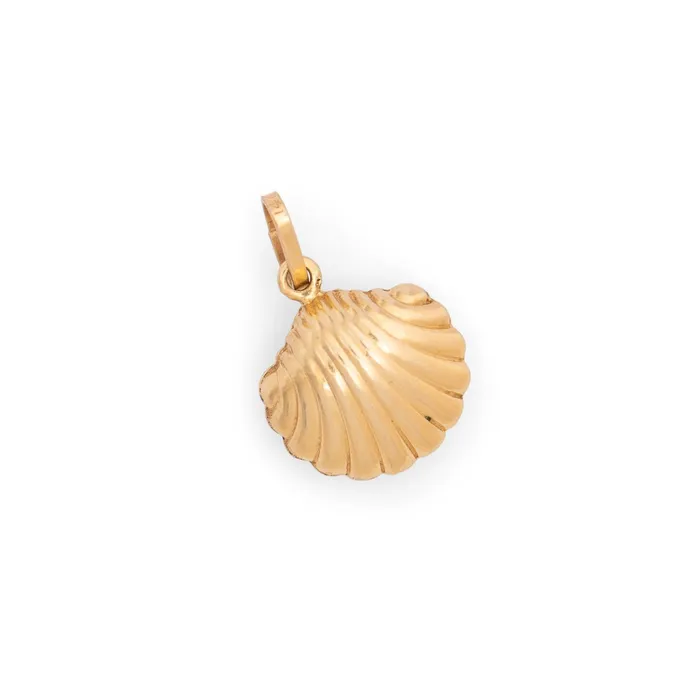 PreStyled Sets Vintage Clam Shell 18K Gold Charm